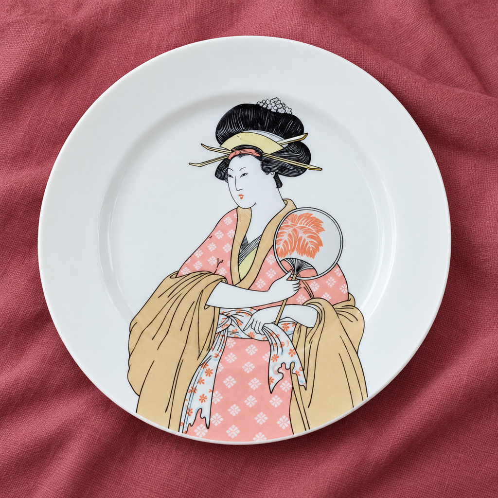 Lot of 4 Geisha Girl Dessert Dishes