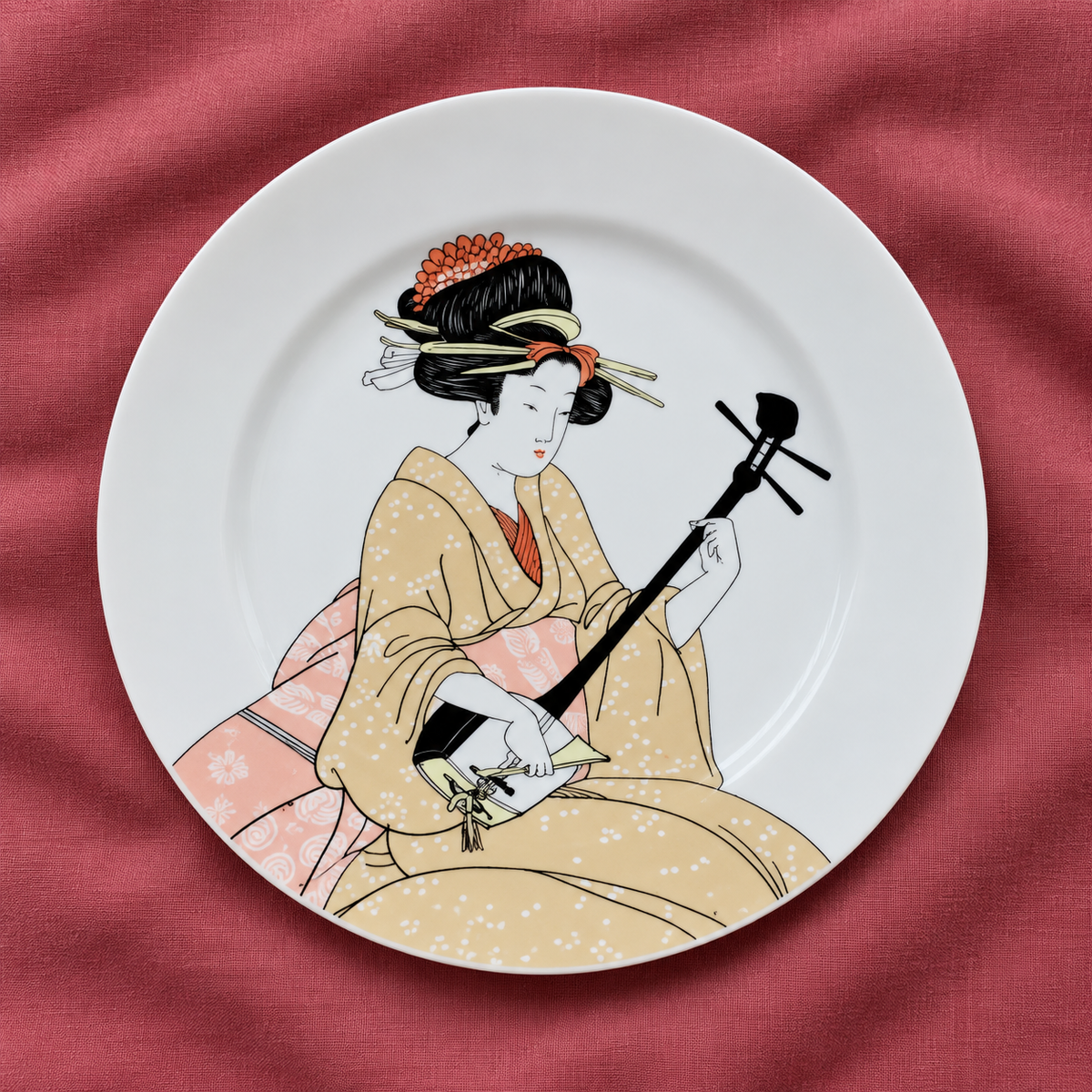 Lot of 4 Geisha Girl Dessert Dishes